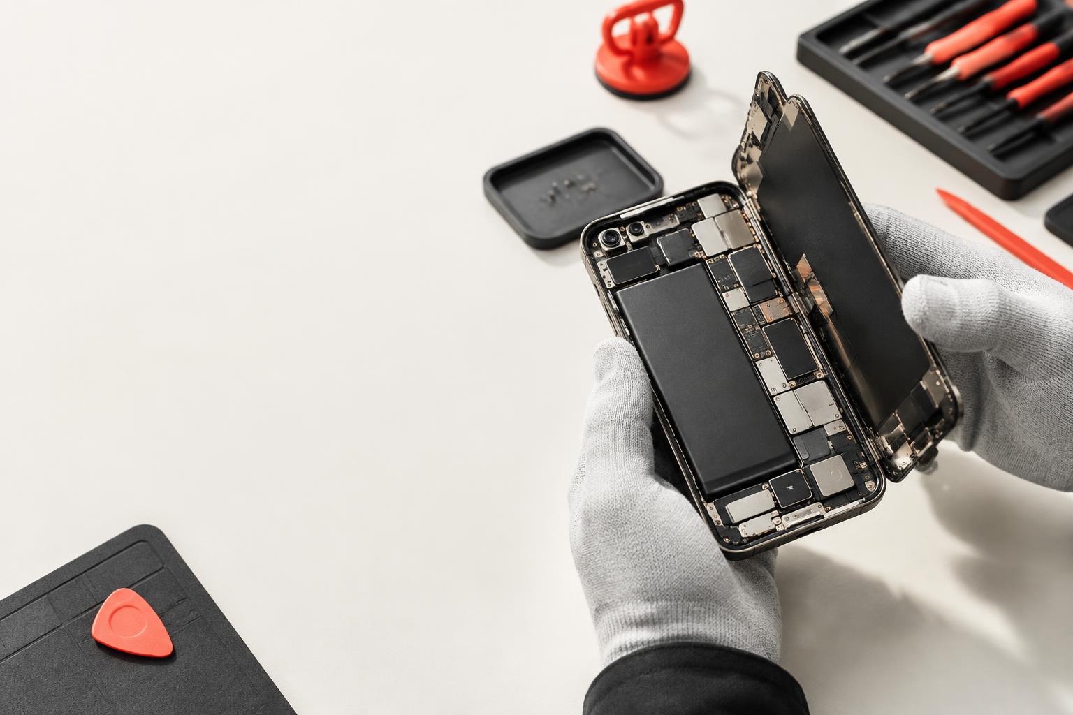 Un appareil réparé avec précision dans l’atelier Samstech